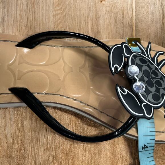 Y2K Coach Signature Crab Thong Sandal Size 8.5 - Picture 8 of 9